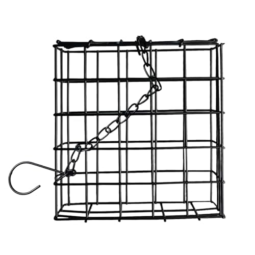 Newhouse Pet Single Cake Suet Basket Bird Feeder NHP-Suet-BLK, Small Hanging Bird Feeder for Outdoors, Suet Cake Holder for Jays, Woodpeckers, Chickadees, Wrens, and Other Birds - style: Suet Feeder