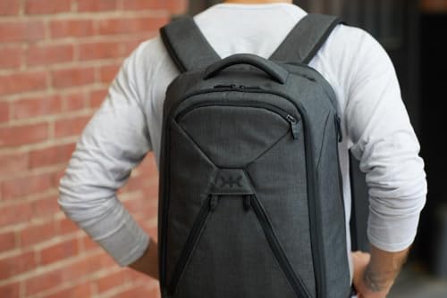 Knack Series 1 Laptop Backpack Fits up to 15 Inch - Knack Bags Carry-On Backpack, TSA Approved, Expandable Travel Backpacks With 3 Day Outfit Capacity (Stealth Black, Medium) - color: Black, size: Medium