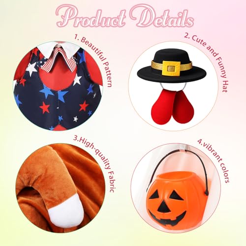 8 Set Funny Style Porch Goose Outfit 23inch, Seasonal Bundle | For Lawn Yard Decor, Seasonal Themes Include Fall Halloween Thanksgiving Christmas Valentines Easter Summer, Dress Hat Set - size: 23Inch, style: Funny Style