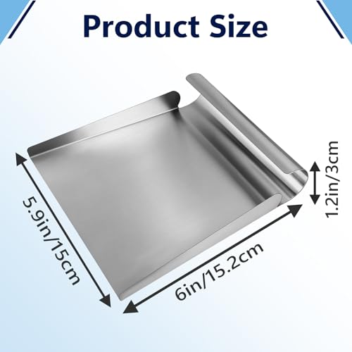 2Pcs Metal Food Scoop for Harvest Right Freeze Dryer Trays, Stainless Steel Kitchen Food Scoop for Transferring Food, 6 Inch Wide Mouth Stainless Steel Food Scoop for Harvest Right