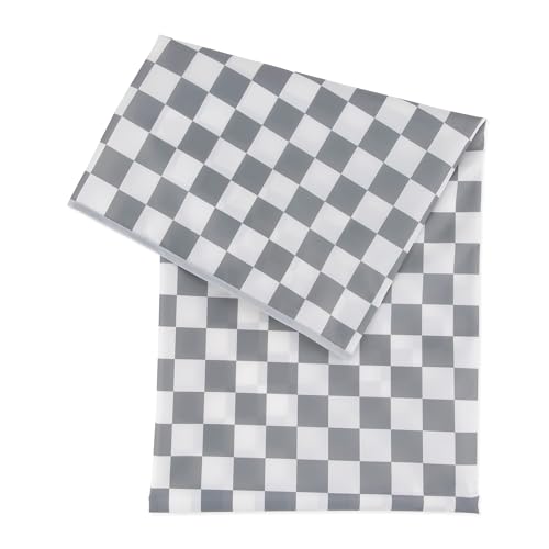 Bumkins Baby Splat Mat for Under High Chair, Babies Toddlers Eating Mess Mat, Waterproof Reusable Cloth for Arts and Crafts, Playtime for Kids, Floors or Tables, Fabric 42inx42in, Gray Check - color: A3 Charcoal Check