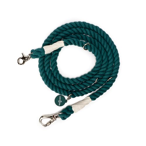 Evergreen Hands-Free Rope Leash - color: Evergreen Hands-Free Dog Leash