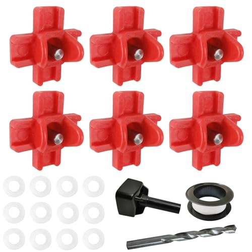 6pcs Chicken Nipple Waterer Horizontal Automatic Poultry Nipples Horizontal Side Mount Chicken Drinkers (1spt, 6pcs)