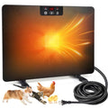 2026 Upgraded Chicken Coop Heater, 200W Chick Brooder Heating Plate with 5 Timing Function & 3 Adjustable Temp, Chicken Brooder Heater with Overheat Protection, UL-Compliant (Dark Black)
