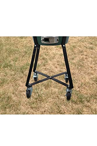 Dracarys Rolling Cart for Minimax Big Green Egg Accessories,Rolling Nest with Heavy Duty Locking Caster Wheels Powder Coated Steel Rolling Outdoor Cart for Minimax Big Green Egg Grill Stand - size: Minimax(MX)