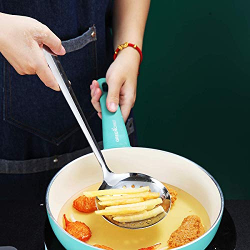 Stainless Steel Skimmer, Berglander Metal Strainer, Kitchen Cooking Skimmers For Non-Stick Cookware, Non-Stick And Heat Resistant, Dishwasher Safe, Easy to Clean - size: H. Skimmer