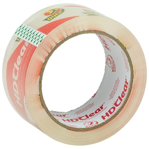 Duck HD Clear Packing Tape Refills-6 Rolls of Heavy Duty Shipping and Moving Packing Tape-Clear Strong Packaging-Tape for Boxes,Packing-and Moving Supplies-1.88 in. x 54.6 Yards (441962),(Pack of 6) - size: 36 Rolls