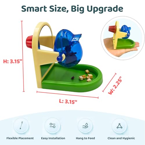 Rat Toys for Pet Rats, Enrichment Toy Cage Cccessories, Bird Foraging Toys Interactive Intelligence Growth Puzzle Games, Treat Dispensing Slow Feeder for Rats Cage, Bird Foraging Toy for Parakeet