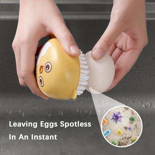 Lumkew Egg Washer Cleaner for Fresh Eggs, Egg Wash and Brush Scrubber, 1pcs | Cleaning Eggshell, Universal ,Cute Chicken Coop Essentials