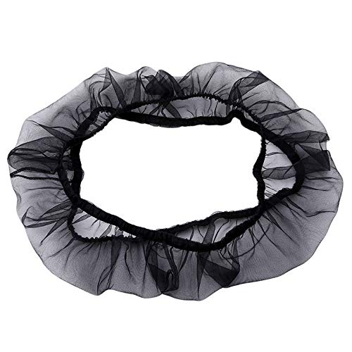 ISMARTEN Bird Cage Seed Catcher (2 Pack), Airy Gauze Bird Cage Cover Seeds Guard Dust-Proof Universal Birdcage Accessories Mesh Net Cover (Black + White, XL) - color: Black + White, size: X-Large