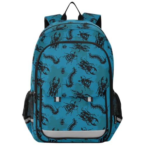 Kids Backpack Elementary Middle School Bags for Boys Girls | Travel, Daypack, Lightweight, Waterproof, with Reflective Strip - color: Multi 25