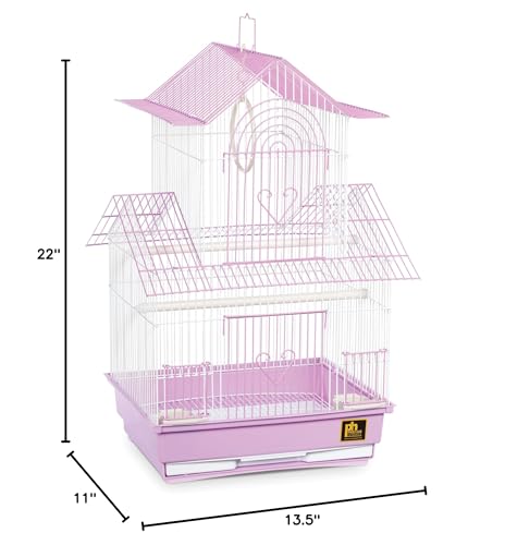 Prevue Hendryx SP1720-3 Shanghai Parakeet Cage, Lilac and White - color: Pink