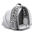 Expandable Cat Carrier Backpack with Bubble Window, Black and White | Breathable mesh, anti-collapse frame, side door, safety leash and escape-resistant zippers for vet visits and outdoor travel. - color: Black and White Animal