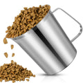3Cup Dog Food Scoop Stainless Steel Dog Food Measuring Scoop,3 Cup Scoop for Cat or Bird Foods - size: 3 Cup