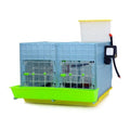 Hatching Time 15" Chick Brooders Stackable & 2-Section Options, Automatic Heating, Easy-Clean Tray, Includes Feeders & Drinkers, Perfect for Quail, Chickens, Ducks & Baby Birds (2 Section) - style: 2 Section, 1 Layer