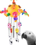 KATUMO Bird Toys Pull Spoons Colorful Acrylic Stick Toys Parrot Chew Toy for Amazon Parrot, African Grey, Conure, Caique, Quaker, Small Cockatoo, Mini Macaw, Eclectus and Similar Birds - color: Yellow ball