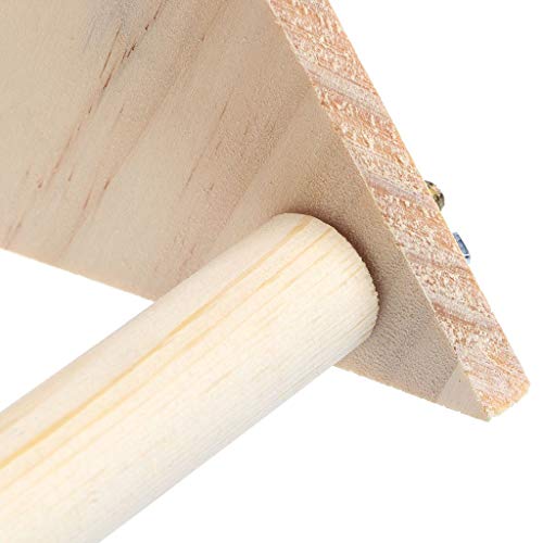 Litewoo Parrot Bird Wooden Perch Stand Play Toys Gym Bird Grinding Perch Table Platform for Small Cockatiels Conures Parakeets Finch