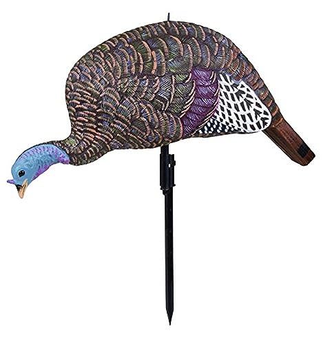 Flambeau Outdoors MD-710 Shady Baby Turkey Decoy - Feeding Hen | Realistic feeding hen turkey decoy in a lightweight, compact design that packs in and sets up fast on the vest