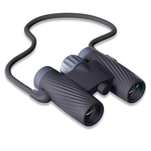 Bushnell A1 10x25 Binoculars Ebony Black | Waterproof, Fogproof, 10X Magnification, Fully Multi-Coated Lenses & Rubber Armor - color: Ebony Black, size: 10x25