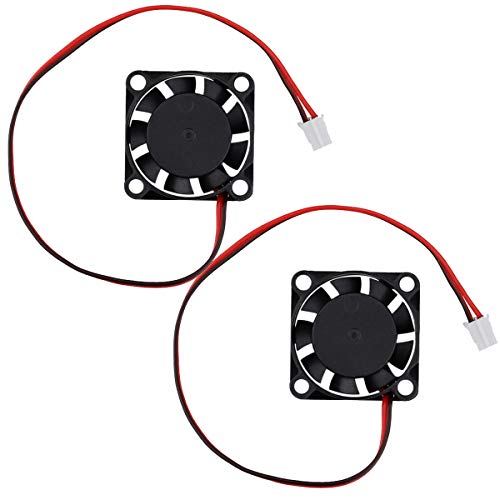 GDSTIME 25mm 5V Fan 25x25x7mm 2-Pin Mini Brushless DC Cooling Fans 2-Pack | for Raspberry Pi, Tight Space, DIY Projects - 10000 RPM, PH2.0-2Pin, 2507