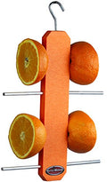 Recycled Double Oriole Orange Fruit Stick Feeder