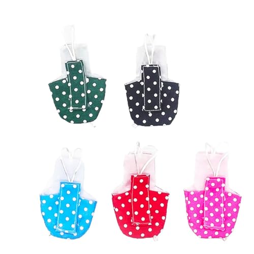 Dot Liners Washable Reusable Protective Bird Harness Bird Diaper Flight Suite Liners 5 PCS - color: Dot, size: M