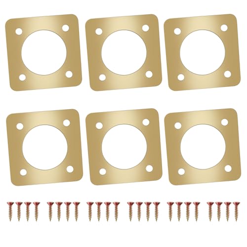Metal Bird House Guard, Bird House Hole Protector with Copper, Portal Hole Protector for Small Wooden Room, 1-1/4" Opening, 6PCS - size: Opening 1-1/4"