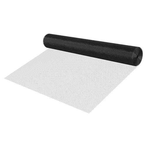 VEVOR Hardware Cloth 72 in x 100 ft, 1/2 in 19 Gauge Galvanized Wire Mesh Roll, Weather-Resistant Vinyl Coated Chicken Wire Fencing, Heavy Duty Welded Garden Plant Fencing for Rabbit Cage Snake Fence - size: 72in*100ft