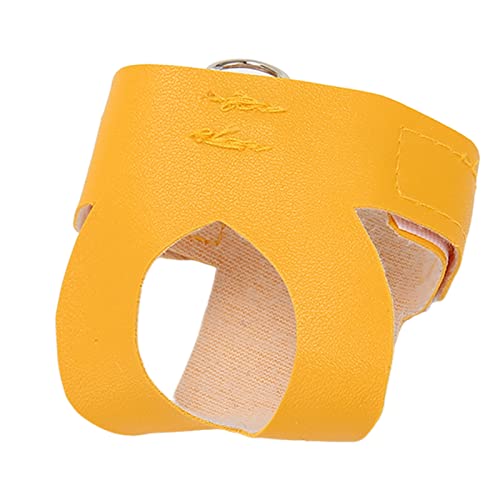 Artificial Leather Bird Harness Leash Vest with Rope and Handle for ParrotsParakeetsand Cockatiels - Comfortable and Bird (S) - size: S