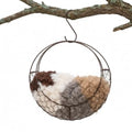 Bird Nesting Material Holder | Moon Shaped Flower Display Basket | Wire Bird Nesting Material Holder Cage,for Home Living Room Outdoor Balcony Garden Patio Terrace Porch