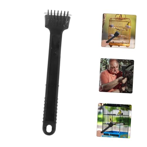 Yardwe Stainless Steel Bird Cage Cleaning Brush Scraper Bird Droppings Removal Tool for Easy Cleaning of Birdcages and Accessories