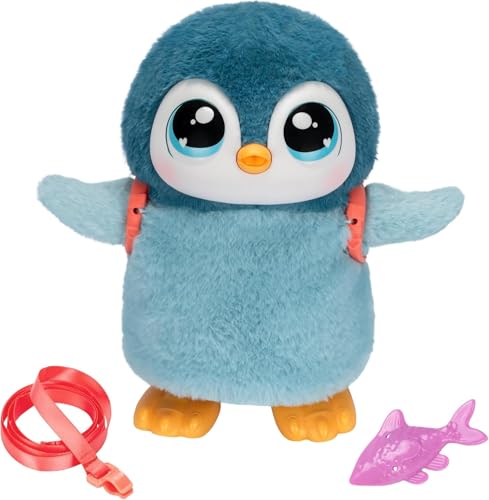 Little Live Pets Walking Penguin My Pet Waddles, Interactive Plush Penguin with 25+ Sounds and Detachable Leash, Toy Penguins for Kids of Ages 5+ | Dances, flaps wings, eats & giggles when fed; interactive plush pet toy for kids ages 5+ - style: Walking P