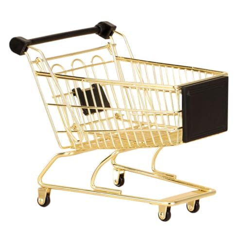 Portable Shopping Cart Shaped Makeup Sponge Holder with Good Ventilating Effects, Iron Material Powder Puff Container and Makeup Egg Drying Rack for Cosmetics Organization