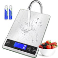 BACK KTCL''Cooking Master' 22lb Digital Kitchen Food Scale | Measures in Grams and Ounces for Weight Cooking Baking,1g/0.1oz Precise Graduation,Stainless Steel and Tempered Glass