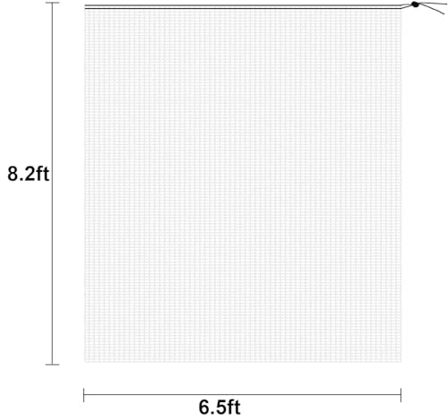 Alpurple 6.5 x 8.2 Feet Insect Bird Barrier Netting Mesh with Drawstring -Garden Bug Netting Plant Cover for Protect Plant Fruits Flower from Insect Bird Eating - color: 78 X 98 Inch