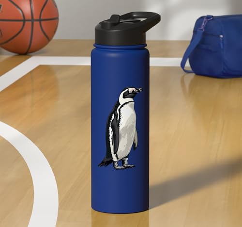 Penguin Stainless Steel Insulated Water Bottle - color: Royal Blue