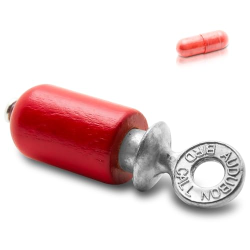 Audubon Bird Call - Red | Authentic Red Bird Call Whistle. Includes Powdered Rosin. Bird Watching Gifts for Birding. Made in USA - color: Red
