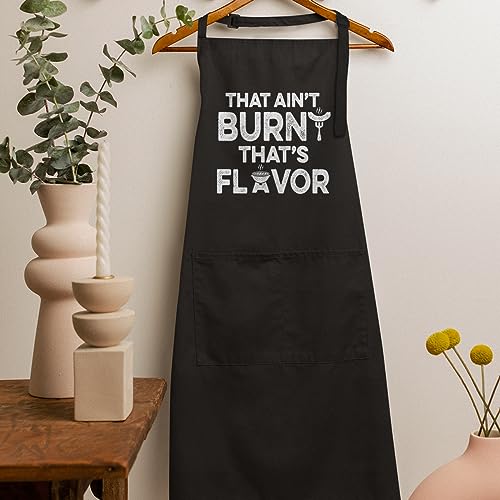 SANDJEST Funny Mens Aprons with Pockets for BBQ Grilling Cooking Grandpa Husband Apron for Birthday Christmas Father's Day - color: Cooking Lover