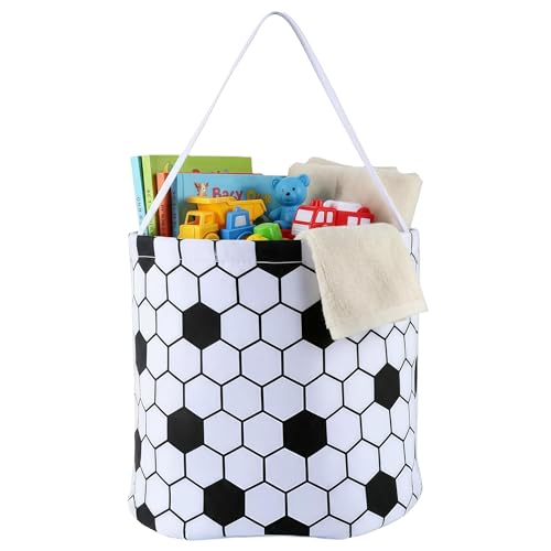XinblueCo Baseball Basket Easter Baskets for Canvas Easter Egg Hunt Baskets - color: Soccer Basket5