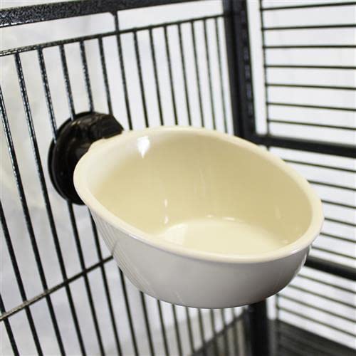 Press 'N' Slide Feed Station - Durable Mounted Food Bowl Dish - Sugar Gliders, Squirrels, Prairie Dogs, Degus, Marmosets, Parrots, Birds, Rats, Hamsters, Gerbils & Other Small Pets… (Without Dome) - size: Without Dome