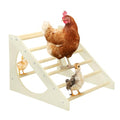 Chicken Roosting Bar Solid Wood Roosting Ladder Poultry Perch Stand Jungle Gym for Backyards Chicken Coops Farms Chicken Toy for Chicks Hens Roosters Large Birds Parrots Macaws S - size: Small
