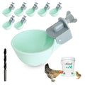 (8 Pack) Chicken Water Cups Feeder, Automatic Chicken Waterer, Anti-Leak System, Holds 50% More Water, Suitable for Chicks, Chicken, Duck, Quail, Turkey - size: 8