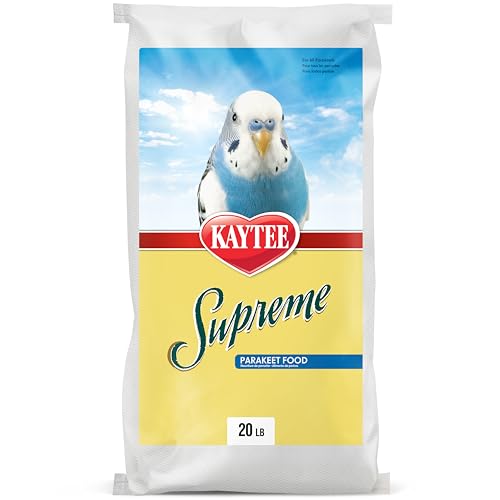 Kaytee Supreme Parakeet Food, for Pet Birds, 20 Pounds - size: 20 Pound (Pack of 1)