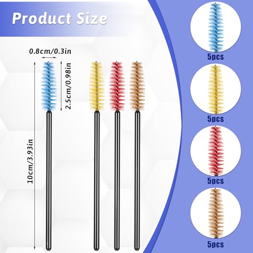 20 PCS Hummingbird Feeder Cleaning Brushes, Small Brushes for Cleaning Small Parts, Hummingbird Feeder Brush for Narrow Bottles, Tubes, Jars