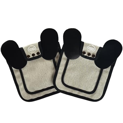DOWN UNDER OUTDOORS 2 Medium-Large Chicken Saddles (Insulated Light Gray) | Adustable Straps, Chicken Apron, Poultry Saver, Pet Supplies, Including Shoulder Covers, Protection from the Cold - color: Insulated Light Grey