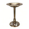 Outdoor Antique Bird Bath Polyresin Lightweight Garden Birdbath for Outside Weather-Resistant Bird Baths (Copper) - color: Copper