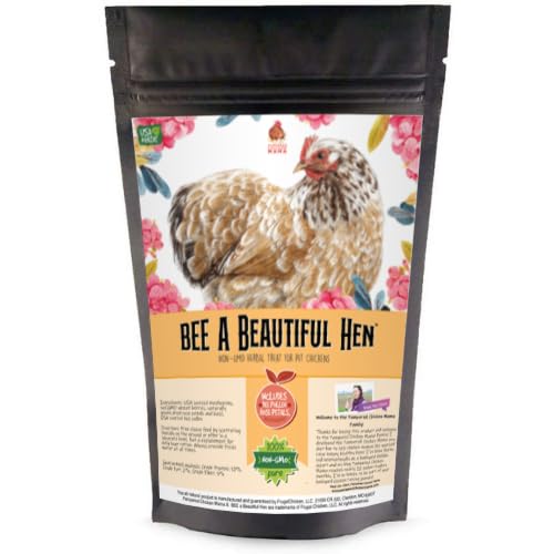 Dried Mealworm and Herb Treat for Backyard Chickens, Healthy Backyard Chicken Feed and Supplies, BEE A Beautiful Hen 4 Pounds (4 pounds (64 oz) - size: 4 Pound (Pack of 1)