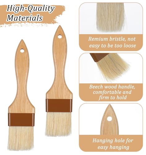2Pcs Basting Brushes for Cooking, Cooking Brush for Oil and Sauce, Suitable for Oil Sauce Kitchen Baking Tools