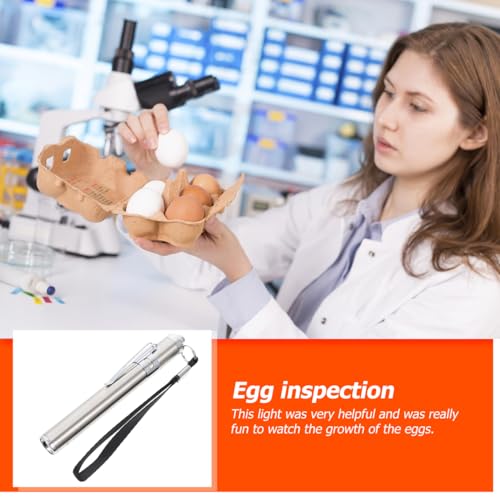 Professional LED Egg Candler Tester for Poultry Egg Incubation Portable Testing Flashlight with High-Intensity Light for Chick Duck Goose and Parrot