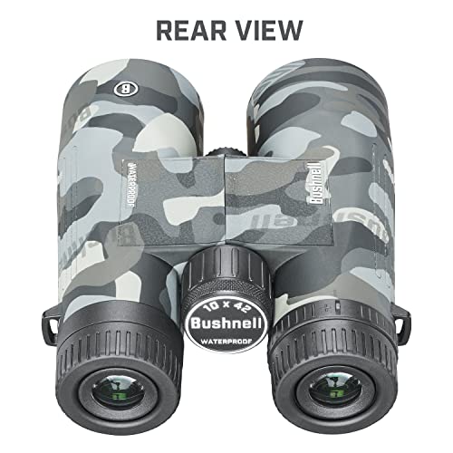 Bushnell Blackout Camo 10x42 IPX7 Waterproof Binoculars with Fully-Multi Coated Lenses and Durable Rubber Armor, Binoculars for Hunting, Boating Birdwatching - size: 10x42 Waterproof